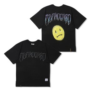 Abandoned Oversized Short Sleeves T-Shirts Black