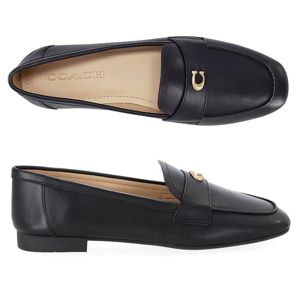 [부산점] 시그니처 로고 CCD67 BLK 코치 스컬프터 여성 단화 구두 로퍼