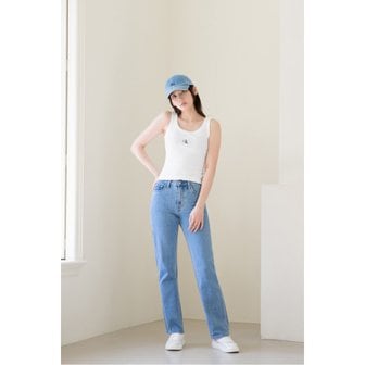 Calvin Klein Jeans 여성 하이라이즈 스트레이트핏 청바지(J223684)