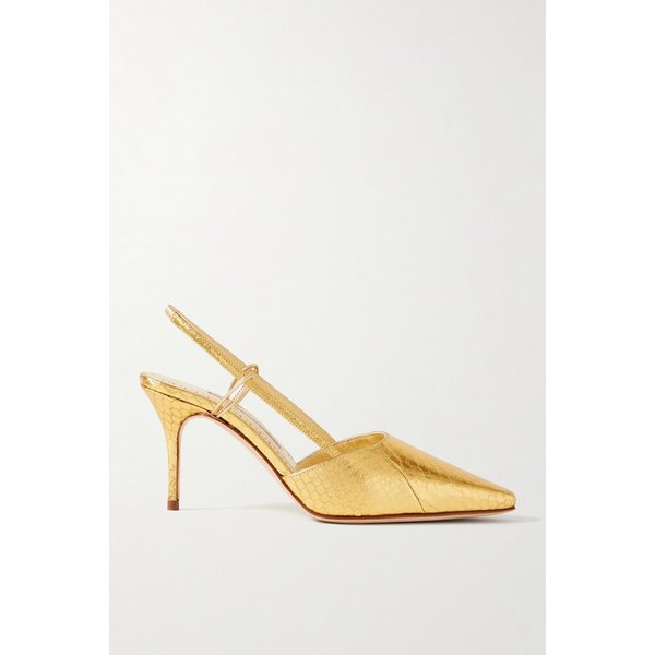 토키 70 메탈릭 엘라페 슬링백 펌프스 46376663162877732