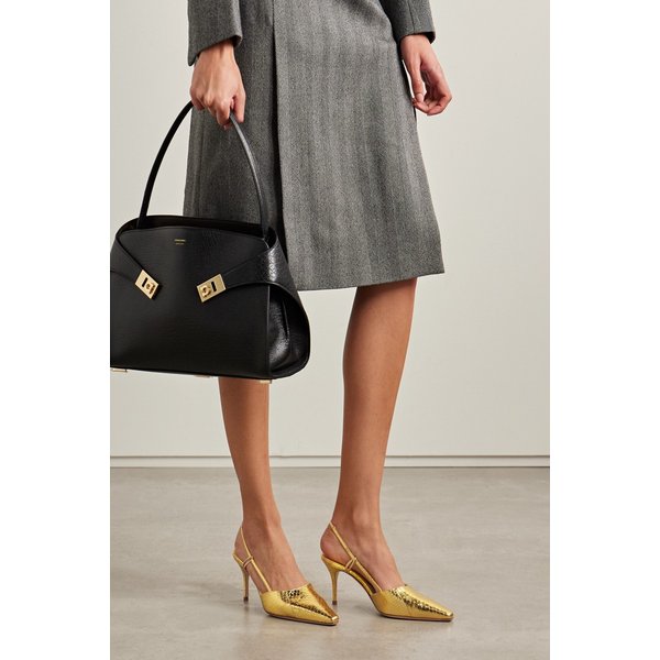 토키 70 메탈릭 엘라페 슬링백 펌프스 46376663162877732