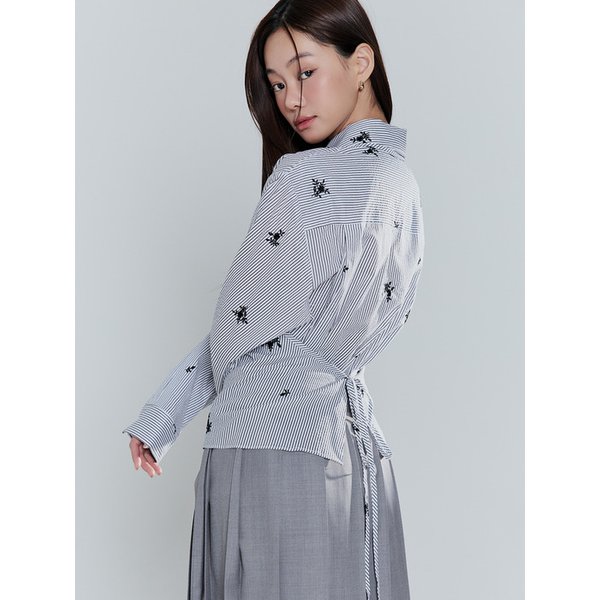 Embro Halter Wrap Shirts Set_black