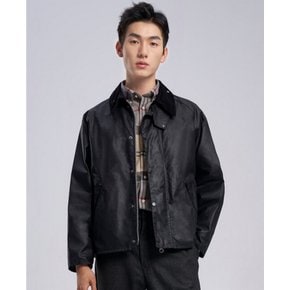 25FW 남여공용 블랙 OS Transport 왁스 자켓 URJA5F022BK