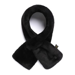 N253AMS540 퍼 머플러 BLACK