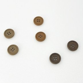 [국산] 톱밥 단추 15mm, 21mm