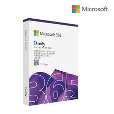 마이크로소프트 [한국MS정식정품] MS 오피스 365 Office365 Family ESD 이메일발송 패밀리 6인 1년 구독형
