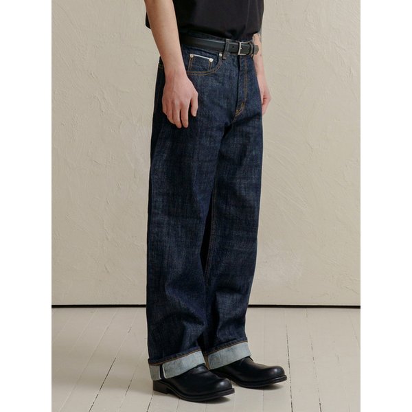 DEN0861 Selvedge Wide Fit (Mid indigo)
