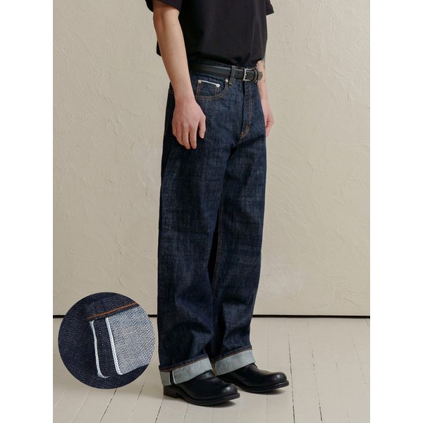 DEN0861 Selvedge Wide Fit (Mid indigo)