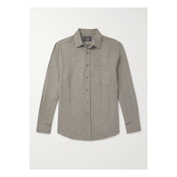 포르투기스 플란넬 하운드투스 체크 코튼 셔츠 46376663162911713