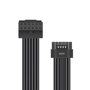 12V-2x6 RVS 90도 다이렉트 케이블 0.7m 블랙 역방향/영샵
