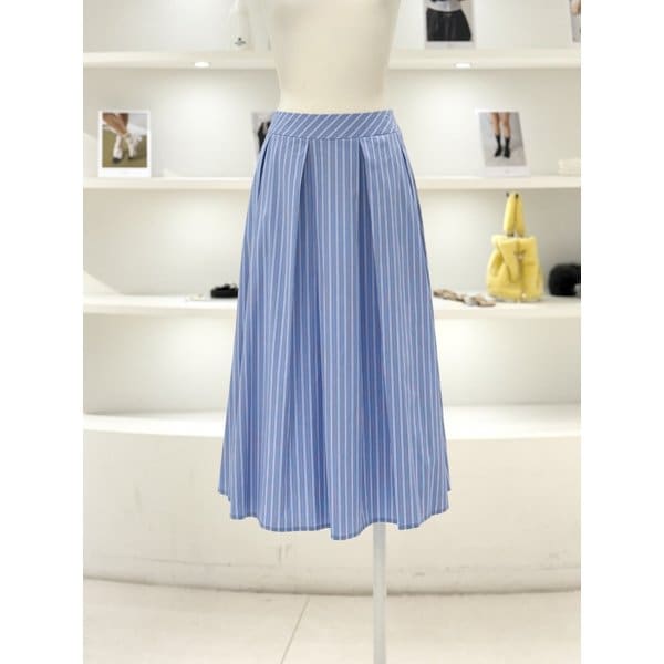 [여주점] 여성 스트라이프 롱 스커트 (L262PSD035)