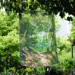 한국침구예진 포레스트 숲 풍경 패브릭 포스터 가리개커튼 100*150