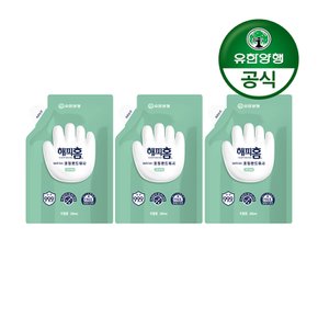 [유한양행] 해피홈 SAFE365 핸드워시 파우치형 리필 200mL 그린샤워향 3개