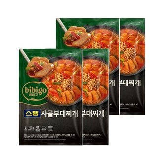 CJ제일제당 (냉동)비비고 스팸사골부대찌개 700g x4개