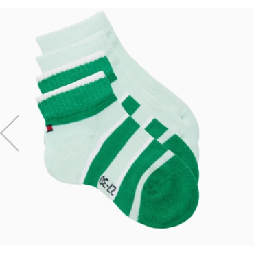 타미힐피거키즈 25년 S/S  T42F1ACK100BT1  컬러블록커터삭스 2P
