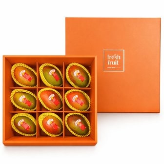 [신세계 단독] 페루산 고당도 애플망고 선물세트 4kg (9입/개당 440g내외)