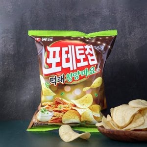 농심 포테토칩 먹태청양마요맛 50g / 감자칩 스낵 간식