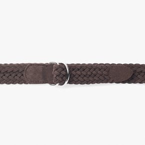 SANTA TRINITA 산타 트리니타 벨트 TAC1M80006 WOVEN SUEDE CALF LEATHER BELT D-RING BROWN