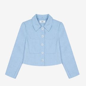 25봄 카라 크롭 트위드  자켓7107BL_P387640639