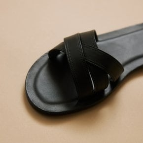 RS24 Verdi Leather Slide Black