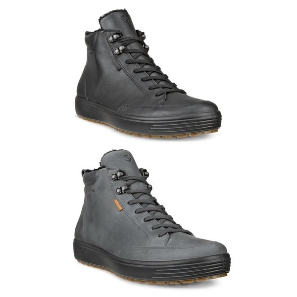 [여주점] 남성 소프트7 트레드 고어텍스 캐주얼 데일리 논슬립 방한 기모 부츠 블랙, 그레이 450764