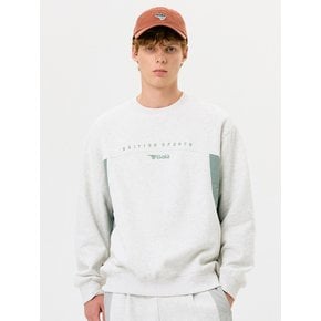 FABRIC MIXED SWEAT SHIRT [OATMEAL]