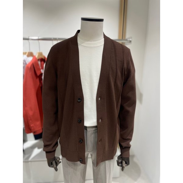 [여주점] 24 S/S 브라운 면 단추 가디건  (PI8004)