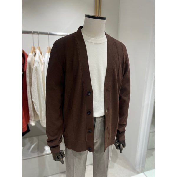 [여주점] 24 S/S 브라운 면 단추 가디건  (PI8004)