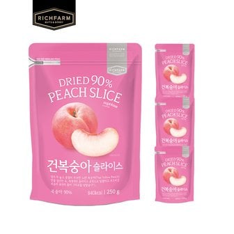 리치팜너트 건복숭아슬라이스 250g x 4팩