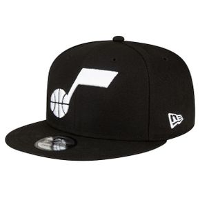 뉴에라 유타 재즈 오피셜 팀 컬러 9FIFTY 스냅백 햇 모자 - 블랙 9155343