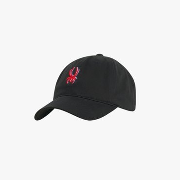 스파이더 공용 컬러 포인트 로고 볼캡 SPGFANCA305UBLK