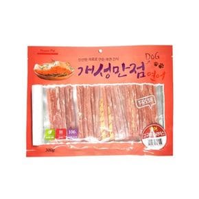 반려견 육포 애견간식 연어 고구마 슬라이스 300g