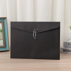 끈서류봉투 검정서류봉투 A4 하도메 단추봉투