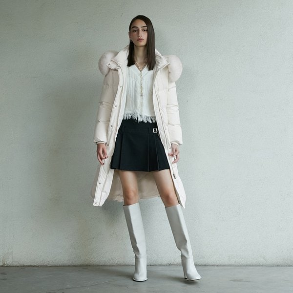 [시흥점] 여성 시그니처 페미닌 롱 다운점퍼 (ER4TD301)