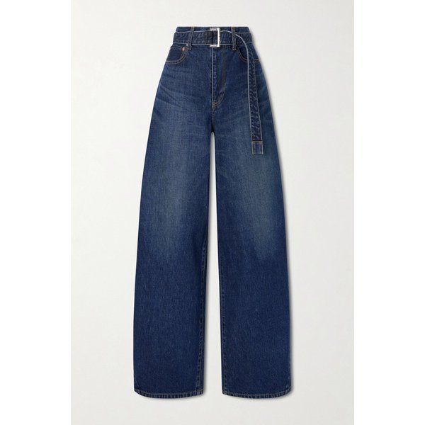 버클 벨트 하이웨이스트 배럴 레그 진 46376663162958863