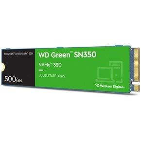 웨스턴디지털 WD Green SATA M.2 NVMe SSD 500GB SN350(WDS500G2G0C) 정품 3년 warranty