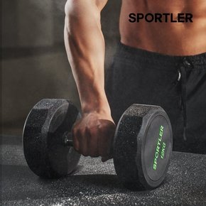 (공식)스포틀러 PEV 12각 덤벨 아령 3kg 웨이트 근력 홈트 운동 기구