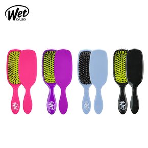 wet brush 샤인 인핸서 헤어 드라이 브러쉬 극손상모 두피 마사지 머리 빗