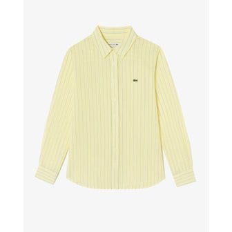 라코스테 [시흥점] 여성 썸머 코튼 스트라이프 셔츠 CF771E-55G