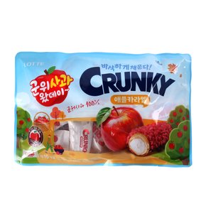 신상 롯데 크런키 초코바 미니 애플카라멜 290g