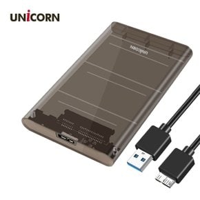 유니콘 A타입 2.5인치 USB3.1 외장하드케이스 HDD SDD (WC98B39)