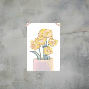 아트포스터 Yellow flowers A4사이즈