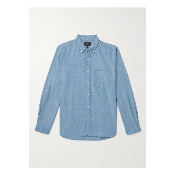 빔스 버튼다운 칼라 코튼 샴브레이 셔츠 1647597319131251