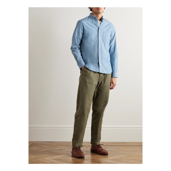 빔스 버튼다운 칼라 코튼 샴브레이 셔츠 1647597319131251