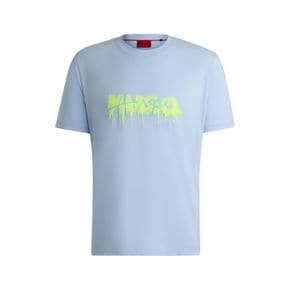[30프로 할인][SU24] 레귤러핏 로고 아트워크 반팔 티셔츠 라이트 블루(50515282455)