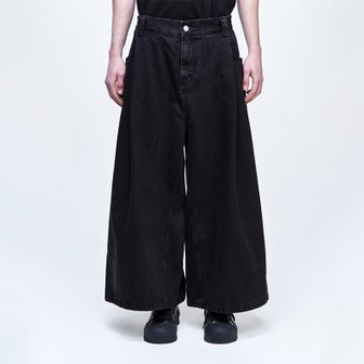 송지오 [파주점] 옴므 스트럭처 크롭 와이드 데님 SH2PT228BK
