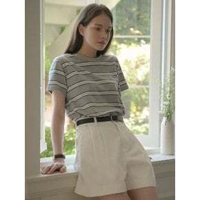Multi stripe cotton t-shirt_Gray