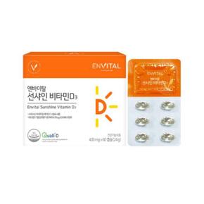 선샤인 비타민D3 400mg 뼈 건강 60캡슐
