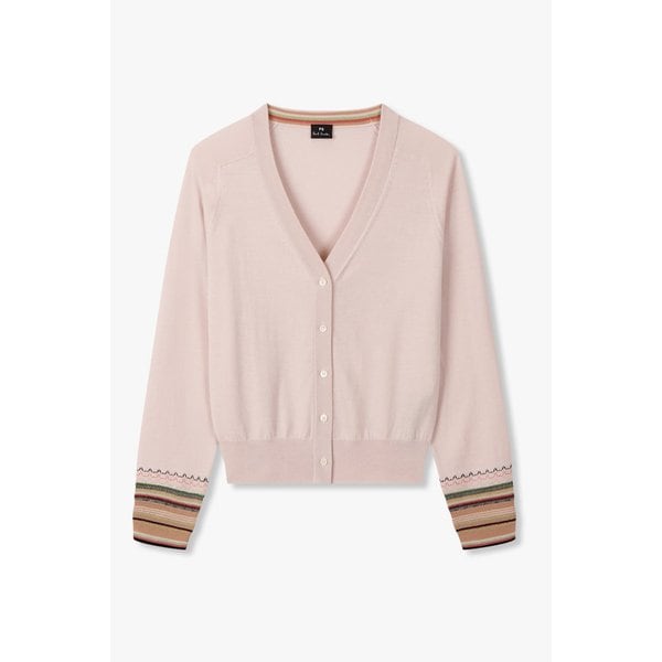 [PS PAUL SMITH] 여성 메탈 스트라이프 가디건 5745328002000