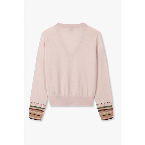 [PS PAUL SMITH] 여성 메탈 스트라이프 가디건 5745328002000